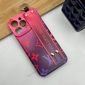 IPHONE 14 Pro Max STRAP HOLDER CASE COVER DUAL SHADE MULTICOLOR